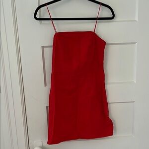 Urban Outfitters Red mini linen Dress